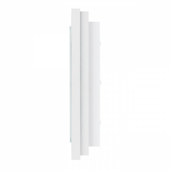 Lampa sufitowa plafon kwadratowy 32cm drewniany klasyczny nowoczesny minimalistyczny biały TABOR 7266 Argon