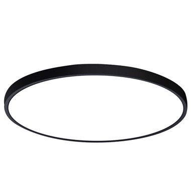 Nowoczesny Okrągły Plafon Sufitowy Czarny LED ALATA PLF-72836-230R-18W-BL ITALUX