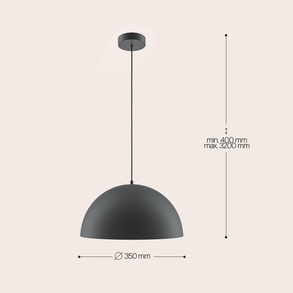 Nowoczesna Lampa Wisząca Basic Colors Maytoni MOD168PL-01B Czarna