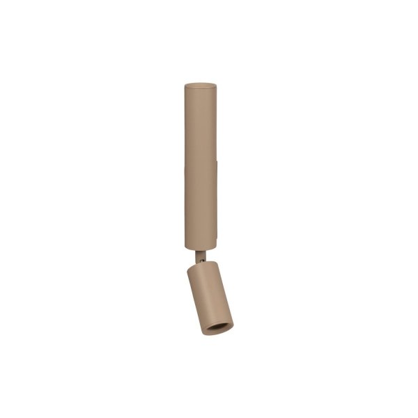 Nowoczesny kinkiet ścienny beżowy z włącznikiem tuba regulowana minimalistyczny aluminiowy OTIMO 09216/02/41 Lucide