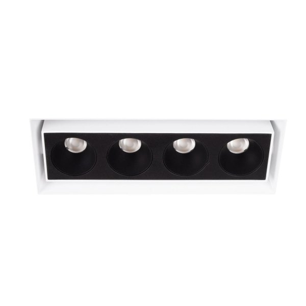 Oprawa wpustowa do skompletowania minimalistyczna prostokąt biała metalowa Modular H180.08 MAXLIGHT 