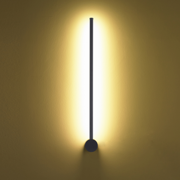 Lampa ścienna kinkiet LED listwa metalowy czarny elegancki klasyczny minimalistyczny uniwersalny 60 cm SPARO ST-10669W1 Step Into Design