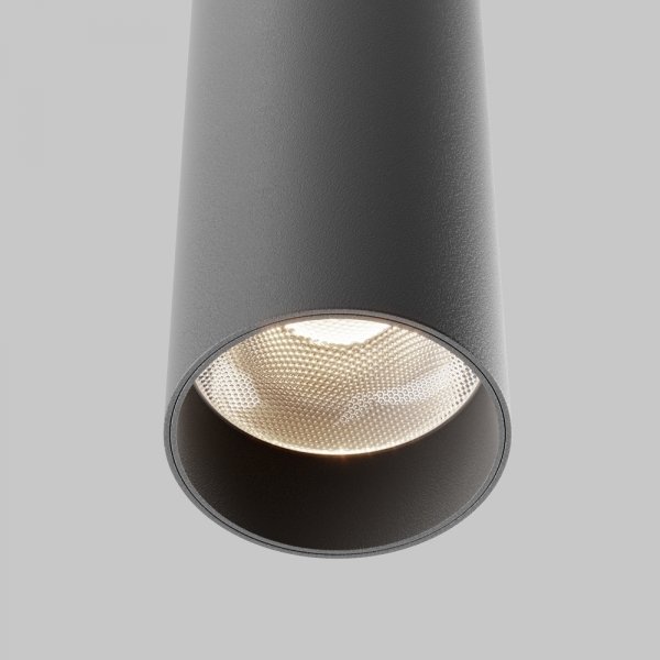  Lampa wisząca minimalistyczna LED aluminium czarna nad stół do jadalni do salonu Focus LED Maytoni P072PL-L12B4K-1