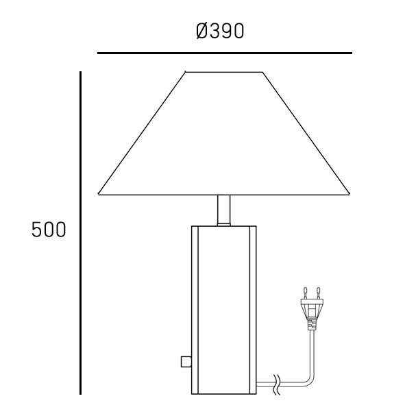 Abażurowa lampa stołowa nocna marmurowa ORLEANS T01487BR-WH Cosmo Light