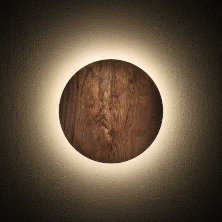 Nowoczesny Drewniany Kinkiet Ścienny RING TIMBER LED S 11288 Nowodvorski Lighting