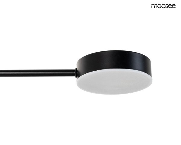 Nowoczesna czarna lampa wisząca Piazetta Moosee szklane MSE1501100140 led 6W 3000K