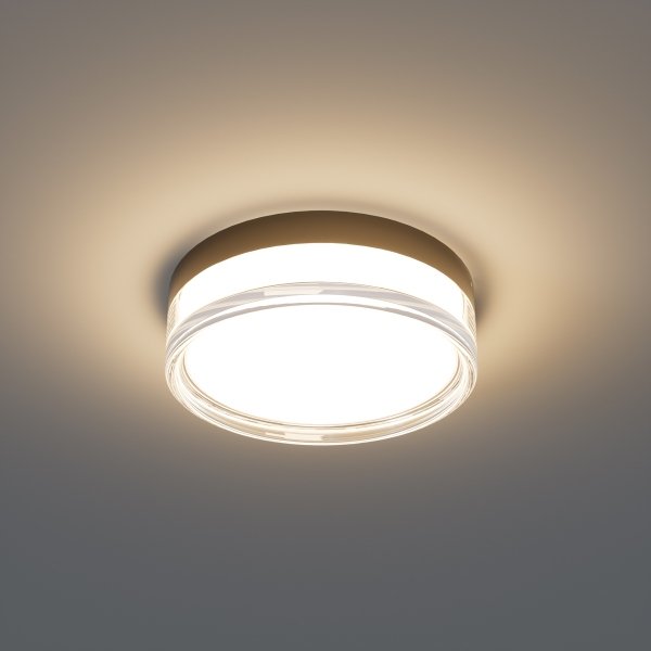 Plafon LED Italux Rilta PLF-73527-M-BK Czarny Rozmiar M IP65 Wybór Barwy Światła (CCT)
