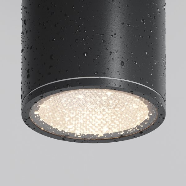 Nowoczesna lampa zewnętrzna sufitowa plafon LED metalowy grafitowy Bar MAYTONI O306CL-L7GF