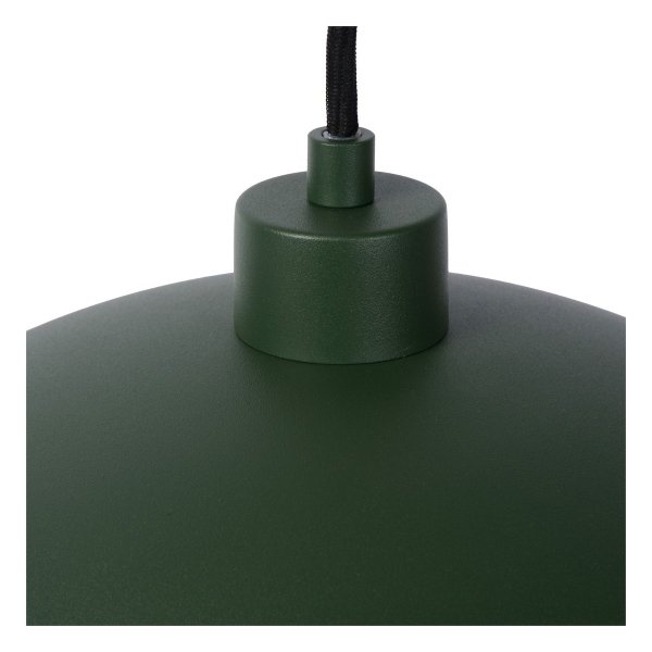 Ciemno zielona dekoracyjna lampa wisząca metalowy klosz SIEMON 45496/01/33 LUCIDE