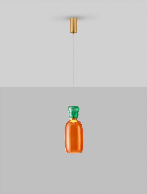 Lampa Wisząca z Kolorowego Szkła Luces Exclusivas PERENE LE44463