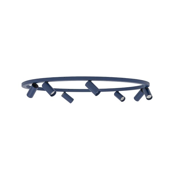 Nowoczesna lampa sufitowa granatowy minimalistyczny plafon FOURTY ROUND VII NAVY BLUE 11947 Nowodvorski Lighting 