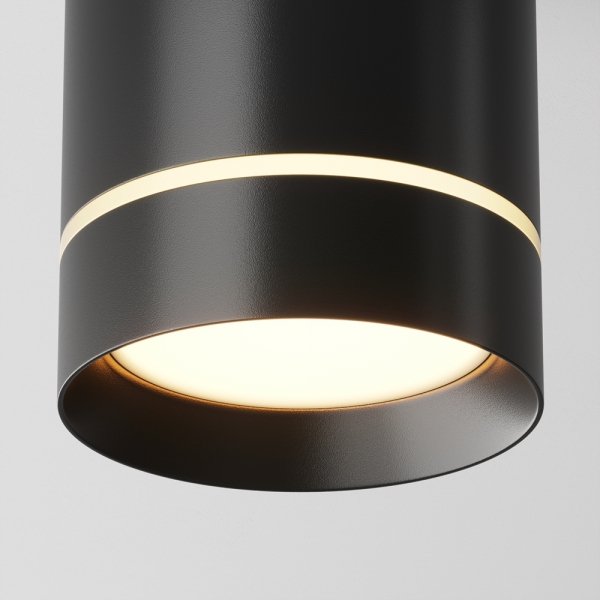 Lampa wisząca nowoczesna klasyczna LED tuba aluminium metal regulacja wysokości Orlo MAYTONI P085PL-12W3K-B