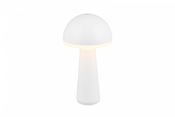 Nowoczesna Dekoracyjna Lampka Stołowa LED Biała FUNGO R57716131 RL IP54
