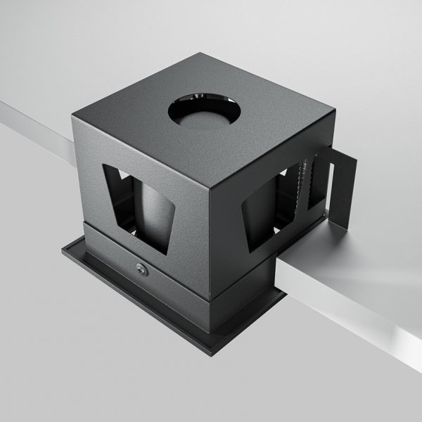 Czarna Oprawa Wpuszczana Downlight Metal Modern Maytoni DL093-01-10W3K-B