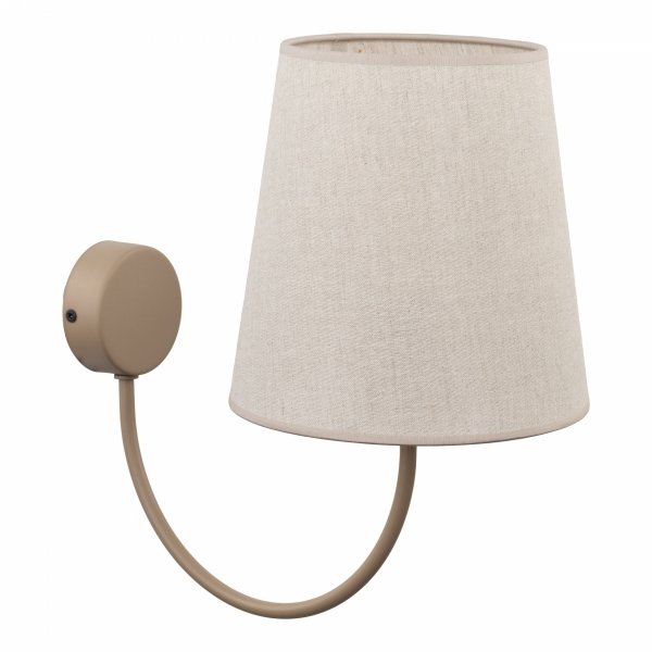 Abażurowy kinkiet ścienny beżowy minimalistyczny klasyczny uniwersalny dekoracyjny CANDI 11071 TK-LIGHTING