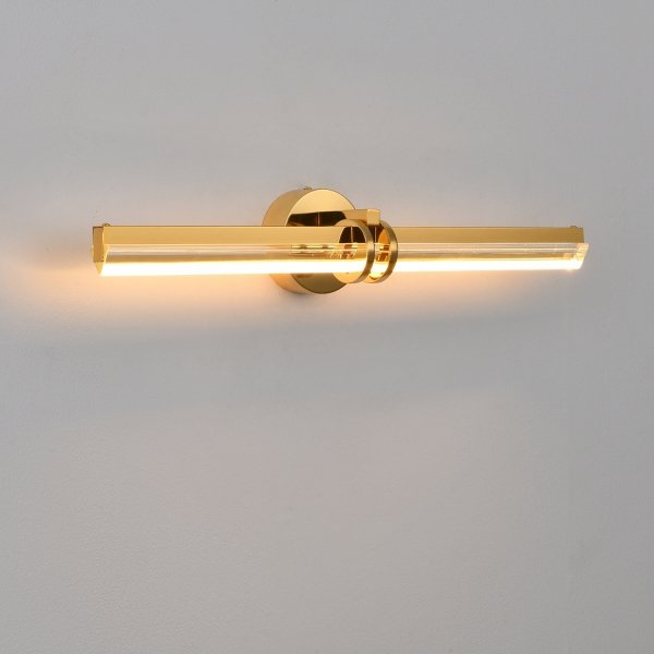 Lampa ścienna kinkiet LED listwa metalowy złoty połysk elegancki klasyczny minimalistyczny uniwersalny LOVELY ST-DN1621-GOLD Step Into Design