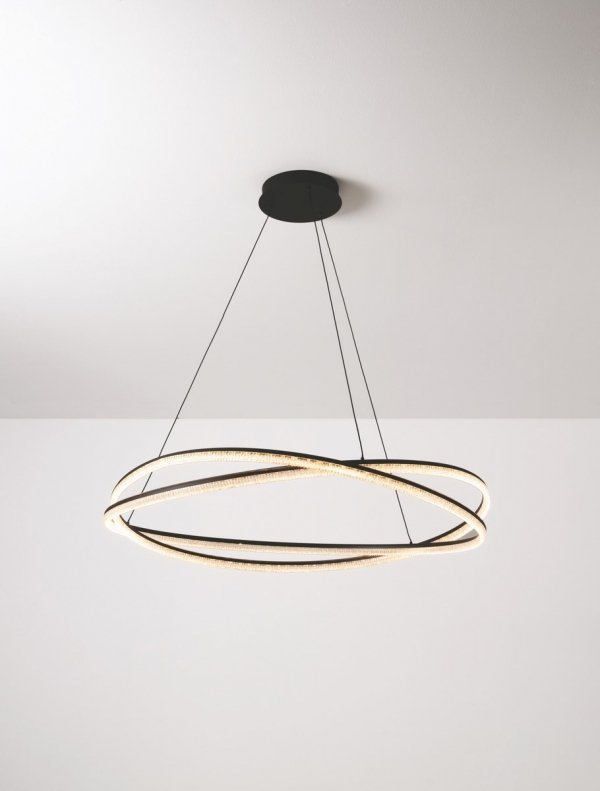 Nowoczesna Lampa Wisząca Czarna LED ILAVE LE44323 LUCES EXCLUSIVAS