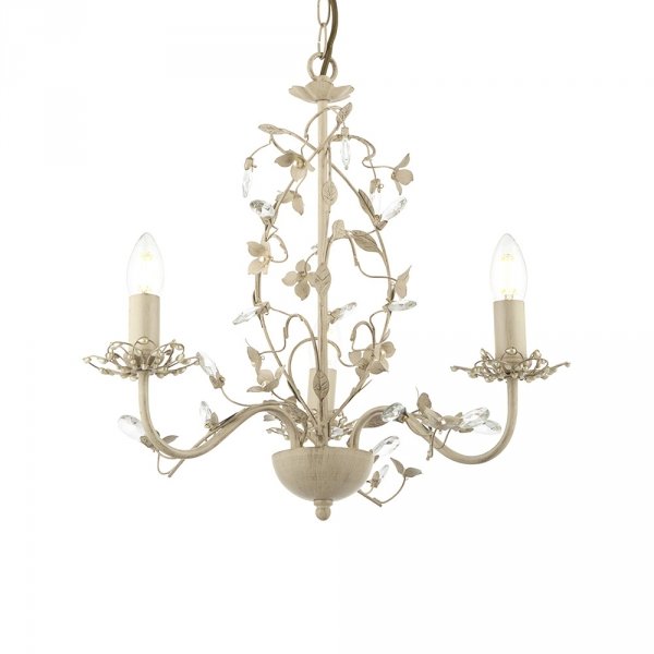 Lampa wisząca dworkowa świecznikowa kwiatowa designerska klasyczna dekoracyjna LULLABY-3CR ENDON