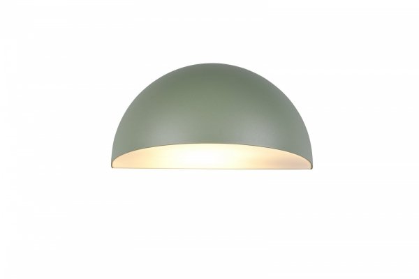 Kinkiet zewnętrzny zielony aluminiowy półokrągły klosz minimalistyczny klasyczny uniwersalny MAAS IP44 262460115 Trio