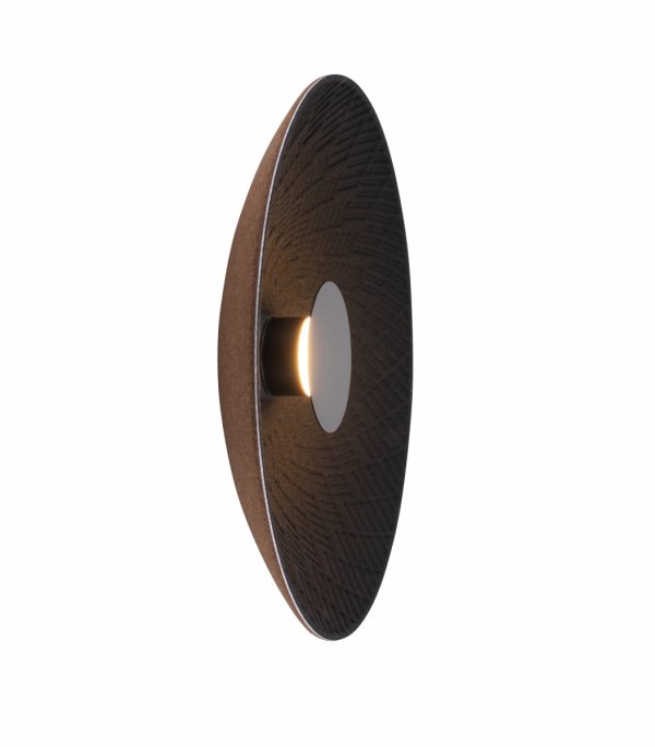 Minimalistyczny Kinkiet Misaki 6W Czarny Maxlight W0456 z Filcu w stylu Japadni