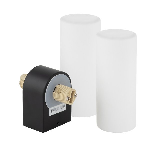 Nowoczesna Dekoracyjna Lampa Ścienna Szklany Kinkiet IP44 NATALIE II BLACK 10728 Nowodvorski Lighting
