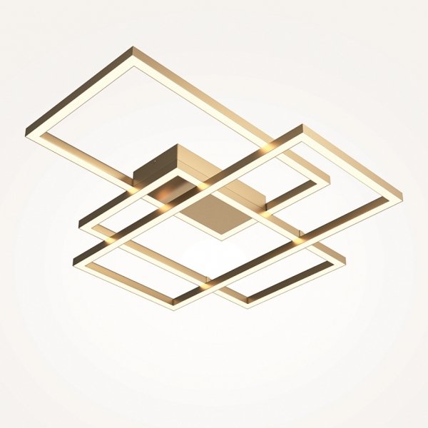 Nowoczesny Plafon Geometryczny LED MAYTONI RIDA MOD015CL-L80GK