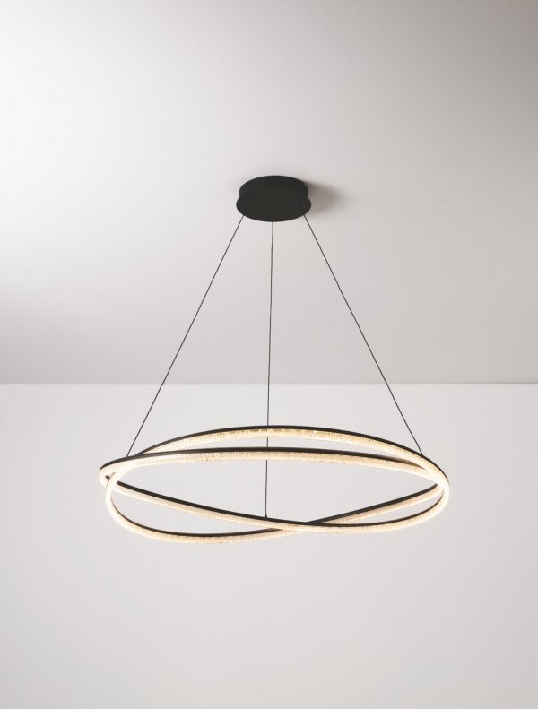 Nowoczesna Lampa Wisząca Czarna LED ILAVE LE44323 LUCES EXCLUSIVAS