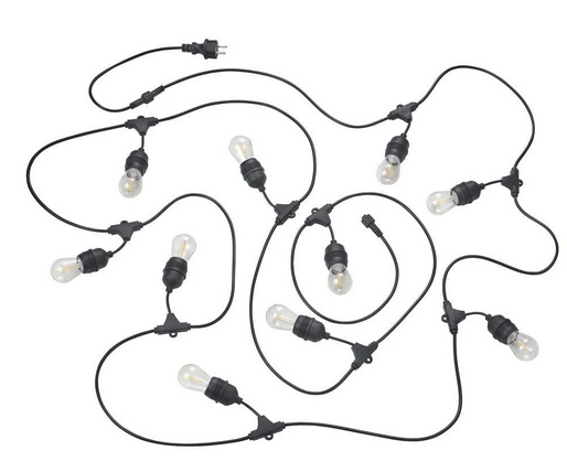 Lampki wiszące zewnętrzne ozdobne nowoczesne klasyczne uniwersalne minimalistyczne 650cm CHAIN IP44 R74771132 Rl