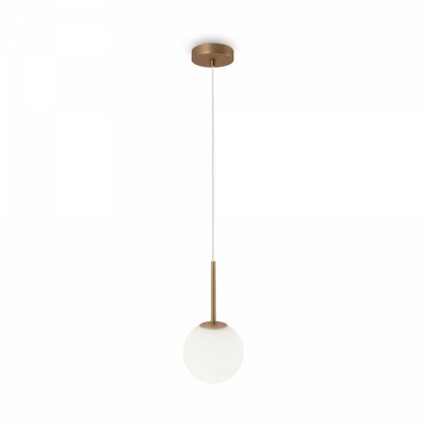 Lampa Wisząca Metalowa Szklana Kula BASIC MOD321PL-01G1 MAYTONI
