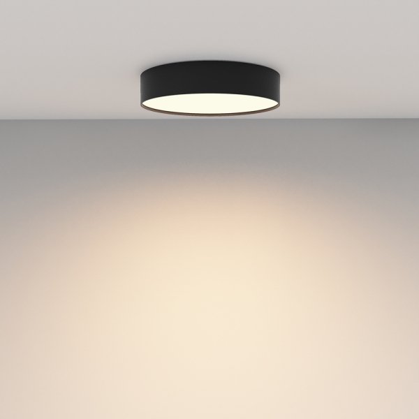 Lampa sufitowa LED nowoczesna aluminium czarna ZON MAYTONI C032CL-36W3K-RD-B
