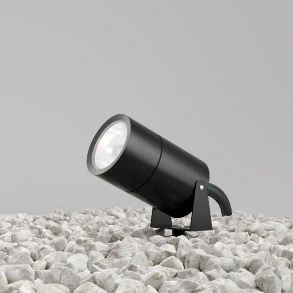 Nowoczesne oświetlenie zewnętrzne LED aluminium grafit regulowana tuba Bern MAYTONI O050FL-L15GF3K