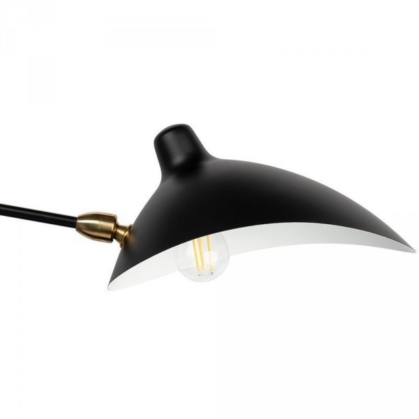  Lampa ścienna kinkiet czarna regulowana na wysięgniku klasyczna minimalistyczna CRANE W8701 Step Into Design