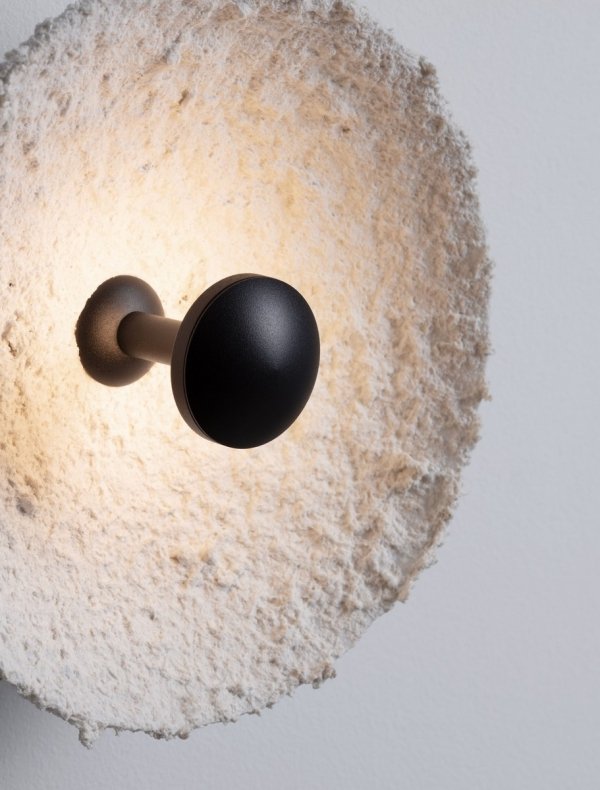 Lampa ścienna kinkiet LED okrągły 20cm papierowy biały dekoracyjny minimalistyczny skandynawski ALTEA LE45812 Luces Exclusivas