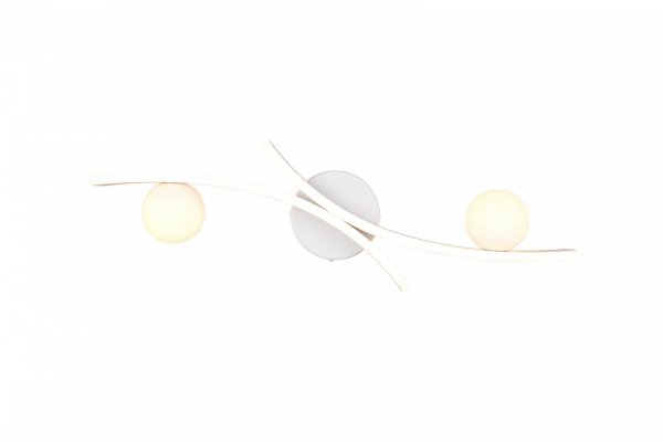 Lampa sufitowa plafon LED biały falista listwa z kulami zmiana barwy światła uniwersalny NAPOLI 637910231 Trio