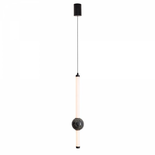 Nowoczesna lampa wisząca listwa z kulą LED kamień naturalny designerska Verdes P0611 Maxlight 