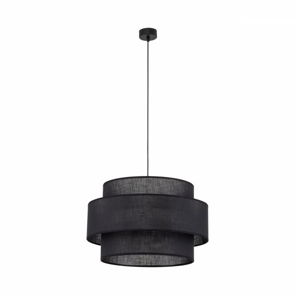 Dekoracyjna lampa wisząca w stylu boho czarny abażur rystykalna industrialna nad stół do salonu jadalni sypialni CALISTO 3 BLACK 5099 50cm TK-Lighting