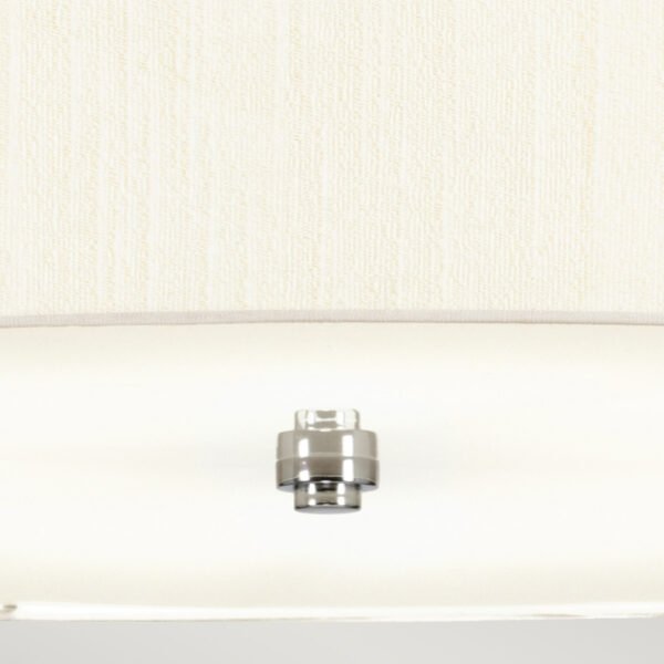 Lampa wisząca 86 cm Pearce 7 źródeł światła polerowany chrom jedwabny abażur minimalistyczna DL-PEARCE34-7LT-IV-PC ELSTEAD LIGHTING