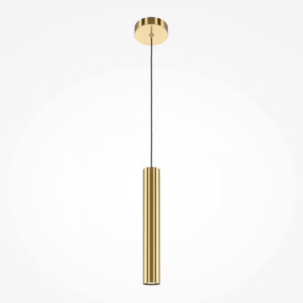  Lampa wisząca minimalistyczna aluminium mosiądz nad stół do jadalni do salonu regulacja wysokości Pro Focus MAYTONI MOD161PL-01BS1