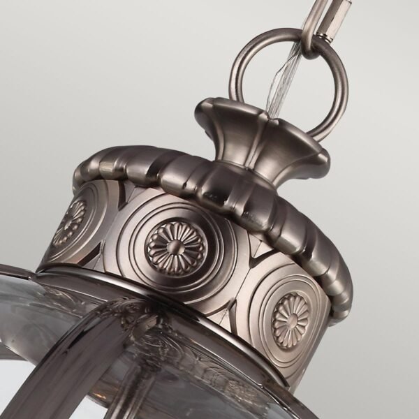 Lampa wisząca Adams 4 źródła światła antyczny nikiel styl wiktoriański FE-ADAMS-4P-ANL FEISS