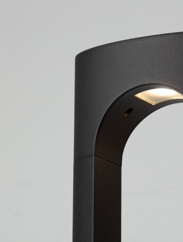 Minimalistyczny słupek ogrodowy uniwersalny LED aluminiowy kolor antracyt prostokąt IP65 LUNQUERA LE75102 Luces Exclusivas