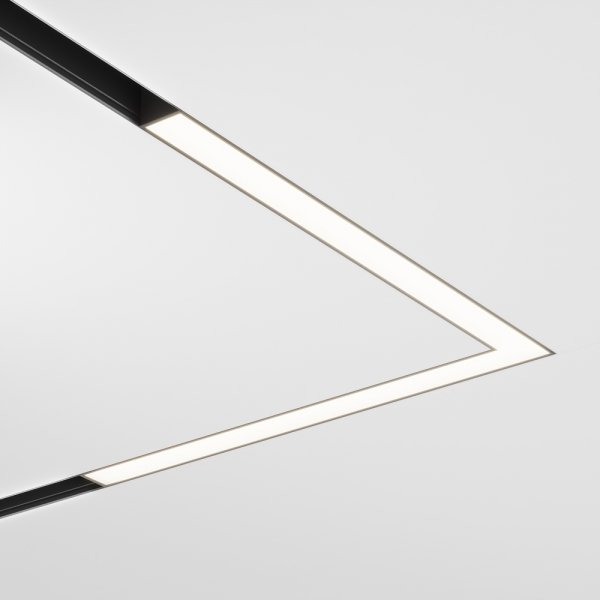 Ścieżka świetlna listwa LED do szynoprzewodu magnetycznego aluminium czarny Basis MAYTONI TR042-4-24W3K-WW-DS-1