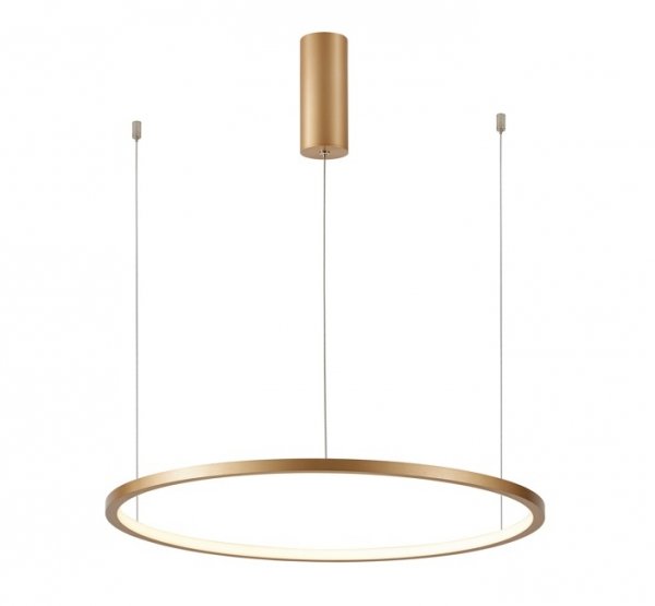 Nowoczesna Lampa Wisząca LED Złoty Okrąg VINOLA PND-56135B-080RPP-GD-3KS4K-TRDIMM ITALUX