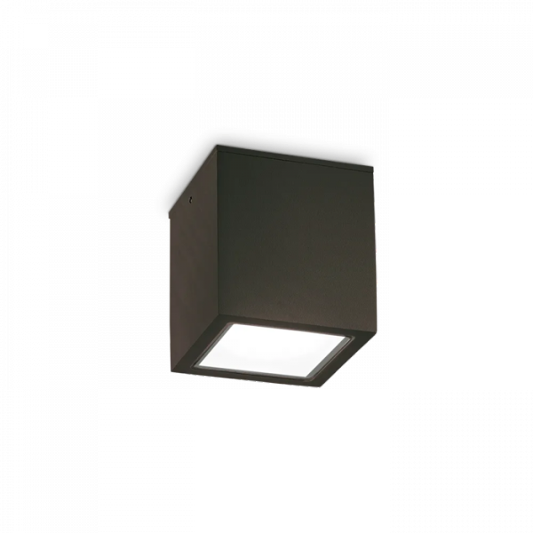 Zewnętrzny Kwadratowy Nowoczesny Plafon Sufitowy Czarny TECHO 251530 IDEAL LUX