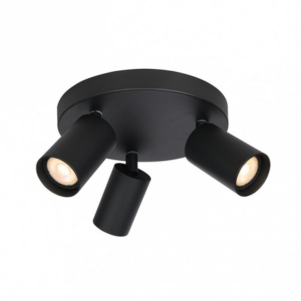 Czarna Lampa Sufitowa Plafon NESTO SPL-23436-3R-BK ITALUX