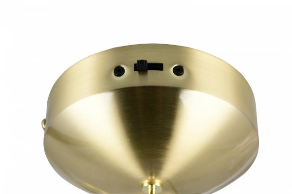 Lampa wisząca LED tuba z kulą złota designerska uniwersalna dekoracyjna ściemnialna MELITA 331510108 Trio
