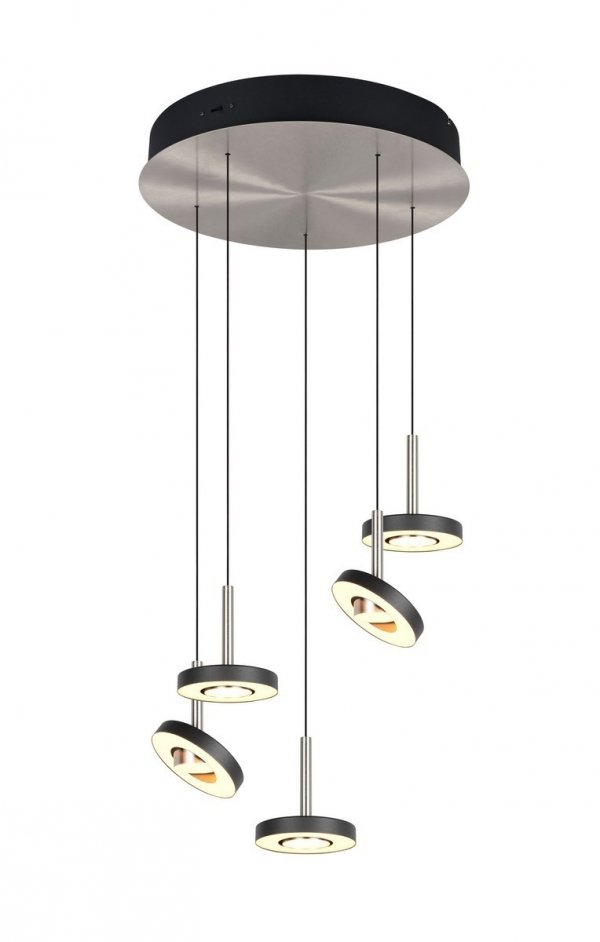 Lampa wisząca LED okrągła wielopunktowa designerska nowoczesna ściemnialna GUANO 334430507 Trio