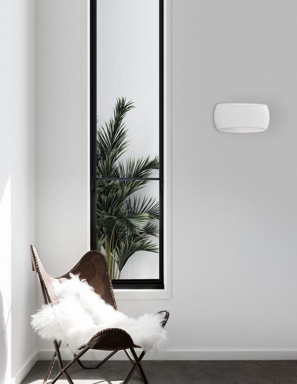 Minimalistyczna oprawa ścienna biały nowoczesny kinkiet COQUIMBO LE61491 LUCES EXCLUSIVAS