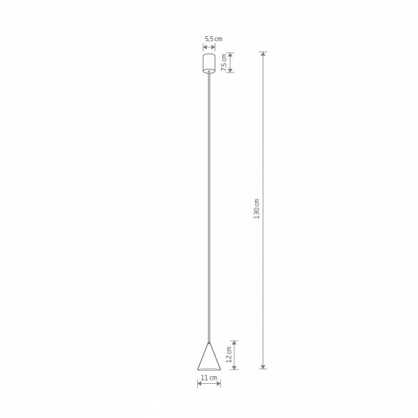Lampa wisząca stożkowa ZENITH XS teracotta 11456 Nowodvorski Lighting