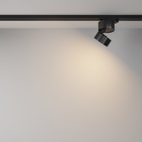  Ścieżka świetlna reflektor na szynoprzewodzie LED minimalistyczny aluminium czarny regulowany Onda MAYTONI TR007-1-12W3K-B-1