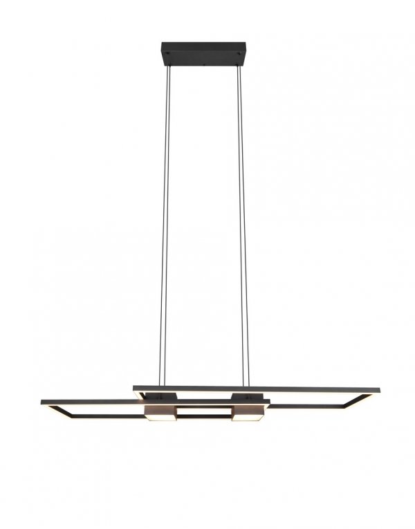 Czarna Nowoczesna Dekoracyjna Lampa Wisząca LED ALBANY 347710432 TRIO